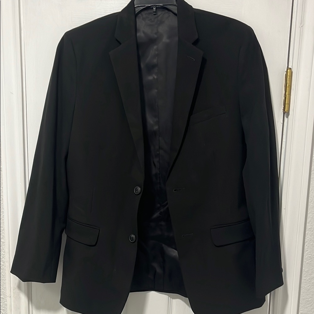 Chaps boys 16 Husky black blazer lined